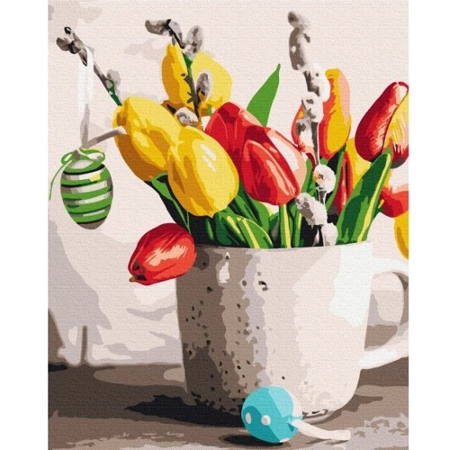 Картина по номерам Brushme Пасхальный букет 40х50 см (BS53106)