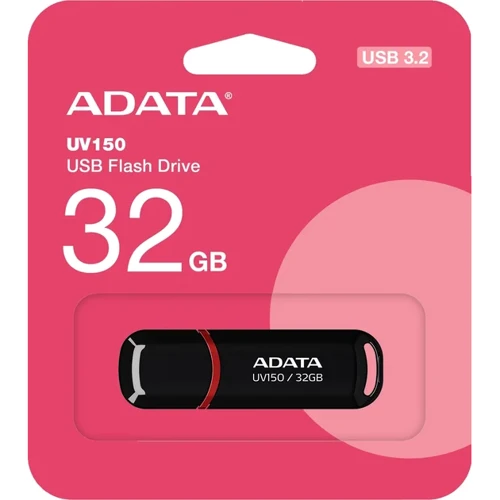 USB-флешка ADATA 256GB UV150 USB 3.2 Black (AUV150-256G-RBK): Стандарт USB USB 3.1
