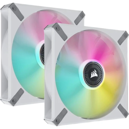 Кулер Corsair iCUE ML140 RGB Elite Premium Dual Pack White (CO-9050119-WW)