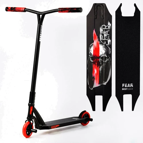 Самокат трюковый Best Scooter Fear SCS черно-красный (112901) фото 9