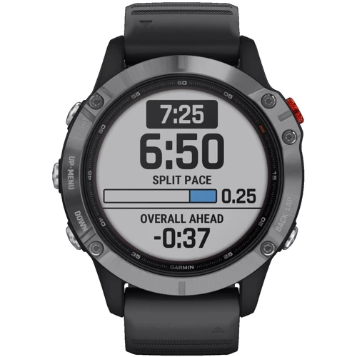 Смарт-часы Garmin Fenix 6 Solar Silver with black band (010-02410-00): Операционная система Проприетарная
