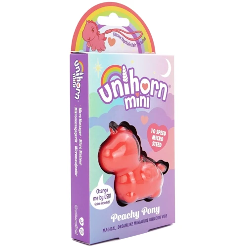 Вібратор міні-одноріжка Unihorn Mini - Peachy Pony, брелок з вібрацією
