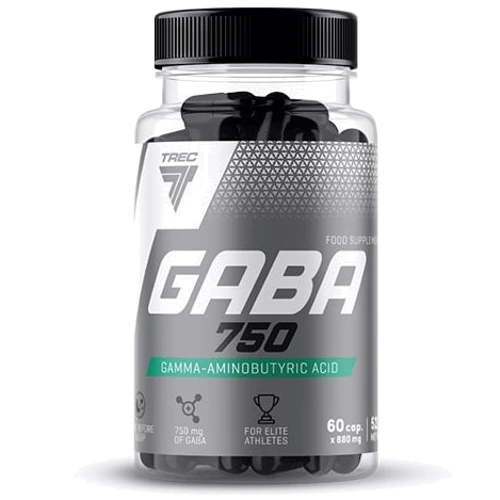 Аминокислота для спорта Trec GABA 750 Гамма-аминомасляная кислота 60 capsules