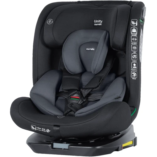 Автокресло Carrello Unity CRL-17010 Totality Black i-Size 40-150 см ISOFIX с поворотом фото 15