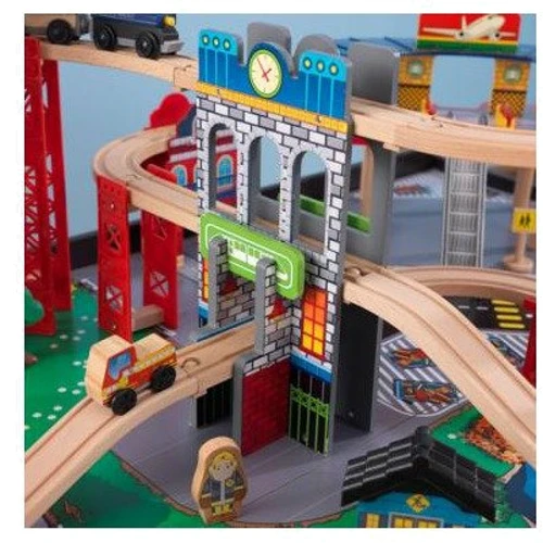 Залізниця KidKraft Super Highway Train Set and Table (17986) фото 8
