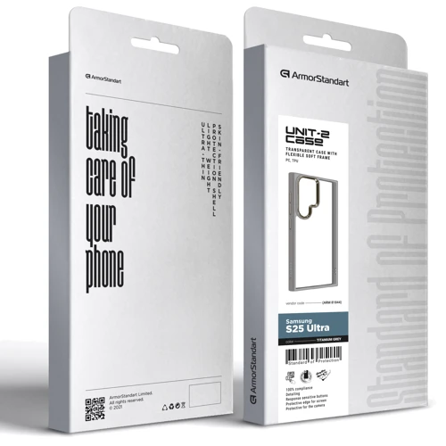 Чехол для телефонов ArmorStandart UNIT2 Case Titanium Grey for Samsung S938 Galaxy S25 Ultra (ARM81844): Совместимость Samsung S938 Galaxy S25 Ultra