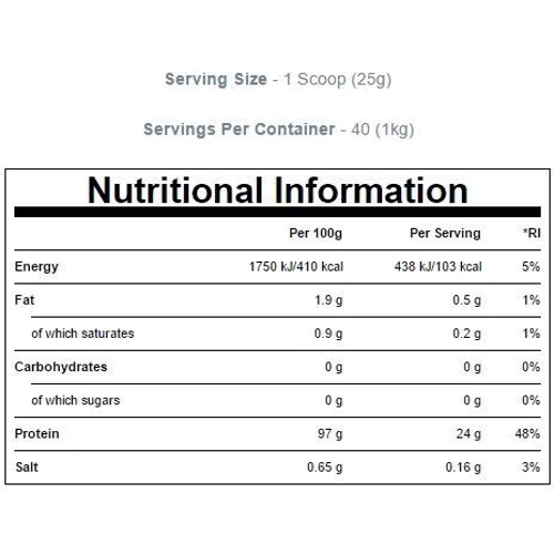 Протеїн MyProtein CarniPro /Hydrolysed Beef Protein/ 2500 g /100 servings/ Vanilla: Вид яловичий