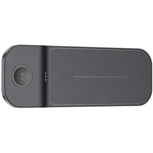Зарядний пристрій Hoco Wireless Charger CQ6 Power 3in1 Black для iPhone 16 I 15 I 14 I 13 I 12 series, Apple Watch and Apple AirPods: Особливості Power Delivery (PD), Быстрая зарядка, Для Apple Watch, MagSafe