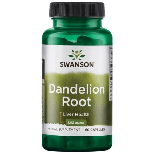 Swanson Dandelion Root 515 mg Одуванчик корень 60 капсул