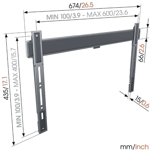 Кронштейн для ТБ VOGELS TVM 5605 Black