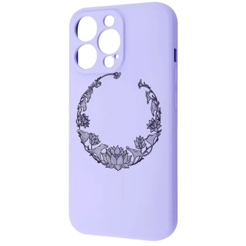 Чехол для iPhone WAVE Minimal Art Case with MagSafe Light Purple/Lotus for iPhone 13 Pro