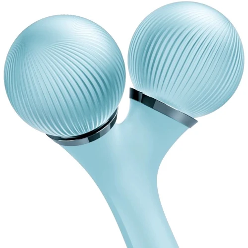 Електронний ультразвуковий ролик для обличчя GESKE Sonic Facial Roller 4в1 turquoise фото 3