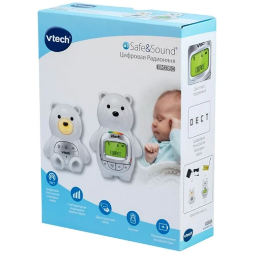 Радіоняня VTECH двостороннього зв'язку з колисковими: Функції керування регулировка звука