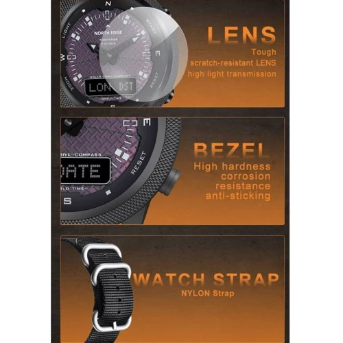 Наручные часы North Edge Solar Compass фото 12