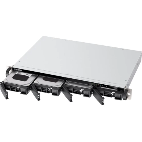 Мережевий накопичувач (NAS) Qnap TS-433EU: Слоти для дисків 4 x 2,5" или 3,5" HDD/SSD с интерфейсом SATA
