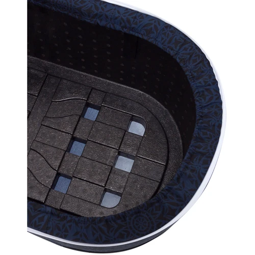 Коляска 2 в 1 Adamex Gallo Thermo GA-13 blue orient: Материал колес резина