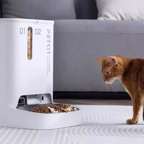 Смарт годівниця Petkit YumShare Dual-Hopper with Cam P591: Матеріал Пластик