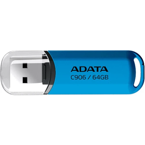 USB-флешка A-Data 64GB USB 2.0 C906 Blue (AC906-64G-RWB): Объем памяти 64 GB
