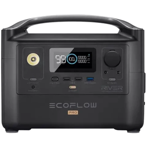 Комплект EcoFlow RIVER Pro 720Wh 200000mAh 600W + RIVER Pro Extra Battery Bundle (BundleRiverPro+RVEB): Выходы потребителей Автоприкуриватель, USB-C, USB-A, 220V