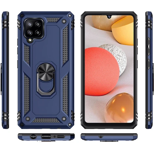 Аксессуар для смартфона Mobile Case Shockproof Serge Magnetic Ring Navy Blue for Samsung A425 Galaxy A42: Совместимость Samsung A425 Galaxy A42