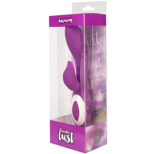 BMS Factory Harmony Pink Wonder Lust вибратор-кролик, 12.5x2.5 см, пурпурный