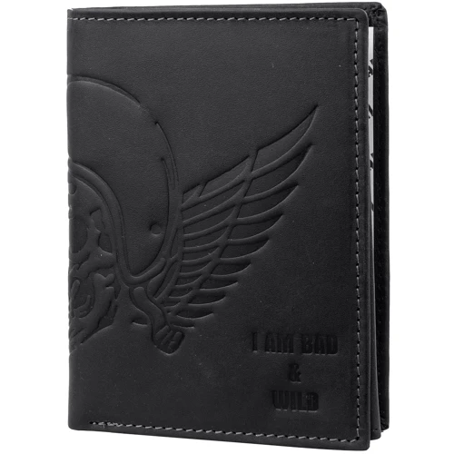 Мужской кошелек I am Bad&Wild черный (DNKN4-HUB-black)
