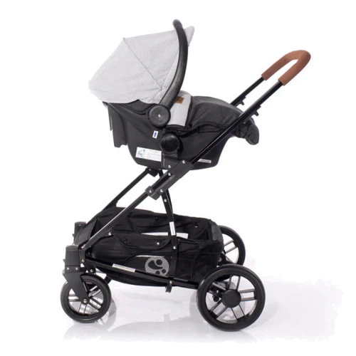 Коляска-трансформер Lorelli S-500 SET с автокреслом (grey/black cross): Количество блоков 1