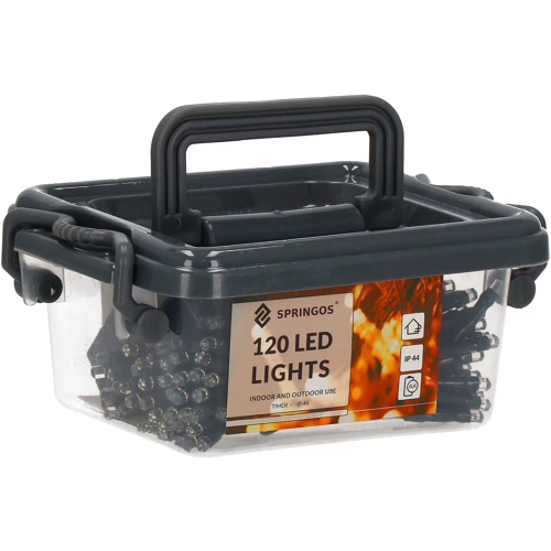 Гирлянда на батарейках Springos 9 м 120 LED CL0175 Cold White фото 5