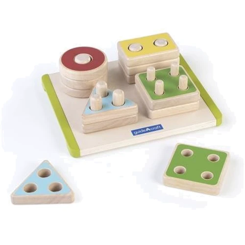 Сортер Guidecraft Manipulatives Фігури геометрії (G6738): Призначення іграшки Дрібна моторика, Математичні навички, Просторове сприйняття, Логічне мислення, Колірне сприйняття, С