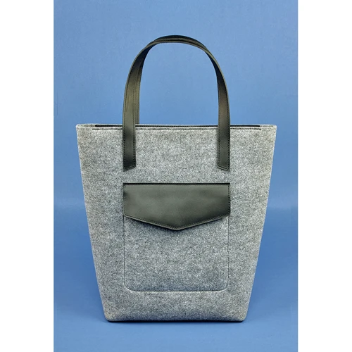 Жіноча сумка шоппер BlankNote чорна (BN-BAG-17-felt-g): Стать жіночий