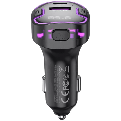 FM-трансмітер XO BCC12 Intelligent Bluetooth MP3+5V3.1A Car Charged (BCC12): Виробник XO