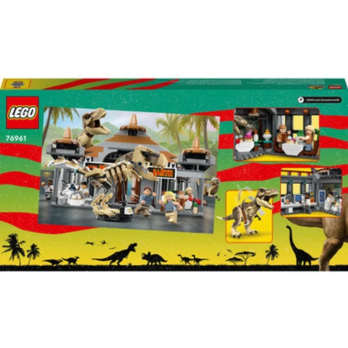 Конструктор LEGO Jurassic World Центр відвідувачів: Атака тиранозавра та раптора (76961): Рекомендований вік 12