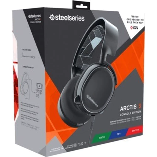 Навушники SteelSeries Arctis 3 for PS5 Black (61501): Тип кріплення оголовние