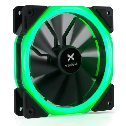 Кулер Vinga LED fan-02 green