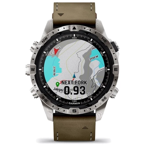 Смарт-часы Garmin MARQ Adventurer (Gen 2) Damascus Steel Edition Modern Tool Watch (010-03393-31): Материал корпуса Дамасская сталь