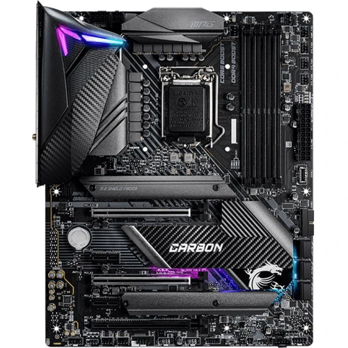 MSI MPG Z490 Gaming Carbon WiFi Socket 1200: Разъемы на плате PCI Express x1, SATA 3.0, M.2