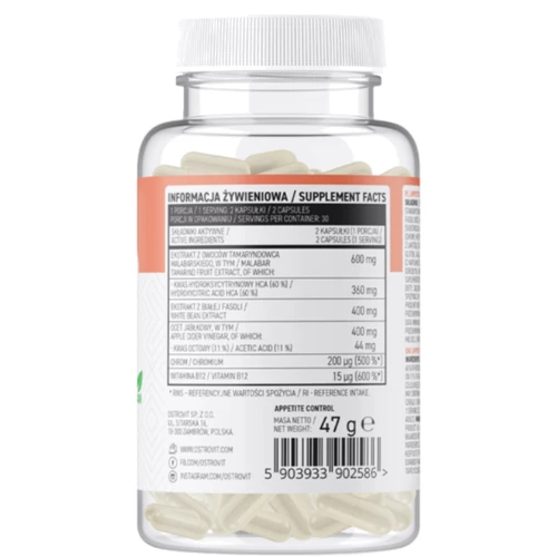 OstroVit Appetite Control Контроль аппетита 60 капсул: Производитель OstroVit