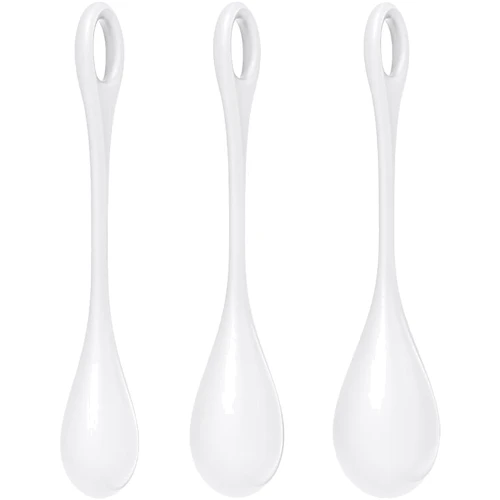 Набор йони бусин Satisfyer Yoni Power 1 White, диаметр 2-2,5-3см, вес 22-46-74гр