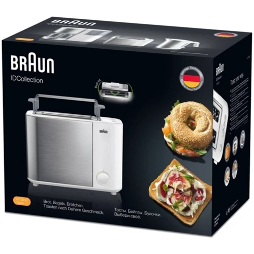 Тостер Braun HT 5010 WH: Мощность 1000 Вт