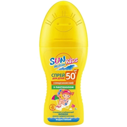 Солнцезащитный спрей Біокон Sun Marina Kids SPF 50+ для детей 150мл (4820064562087)