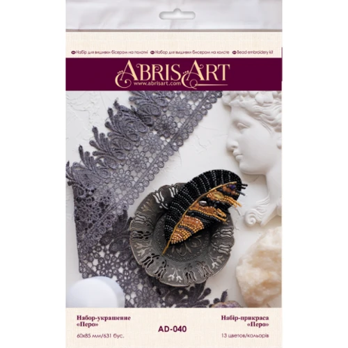 Abrisart AD-040 Набор для вышивки бисером украшения Перо: Производитель Abrisart