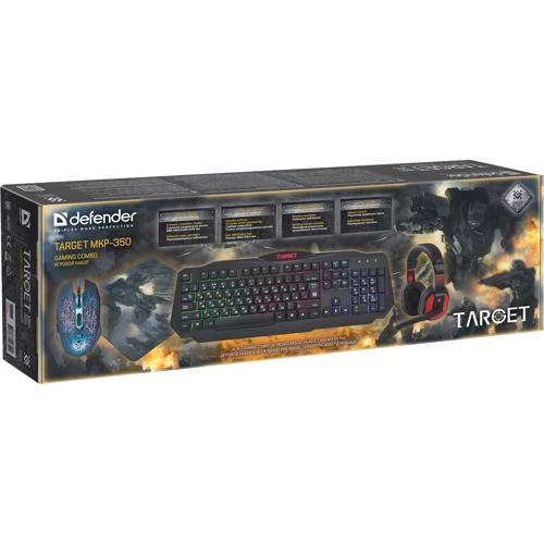 Комплект дротовий Defender Target MKP-350 (52350): Кількість кнопок 5