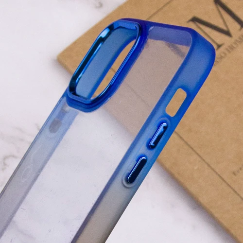 Чехол для iPhone TPU Case TPU+PC Fresh Sip Black/Blue for iPhone 12 Pro Max: Тип чехла накладка на заднюю часть