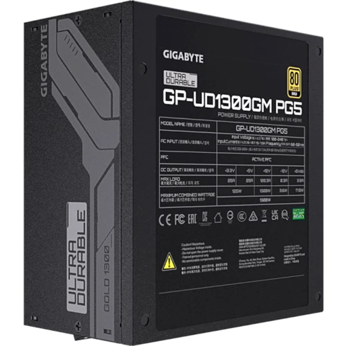 Блок живлення GIGABYTE 1300W (UD1300GM PG5): Модульні (знімні) кабелю є