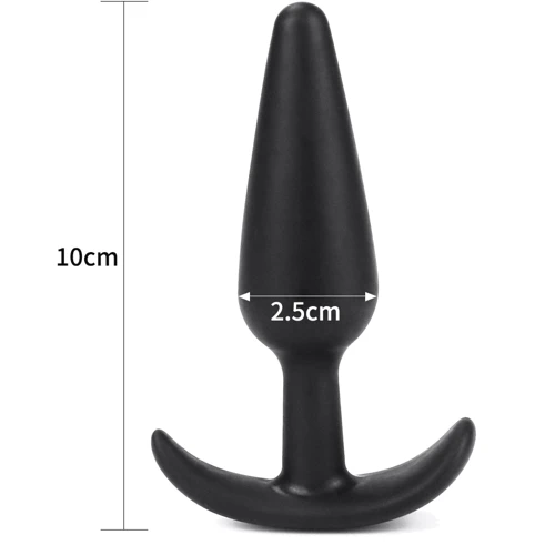 Анальна пробка LoveToy Lure Me Butt Plug Slim S Black