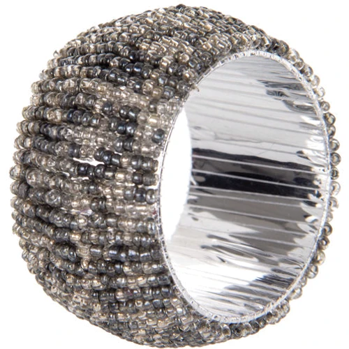 Набір перстень для серветок Lefard 4 шт 5 см сріблястий (877-054)