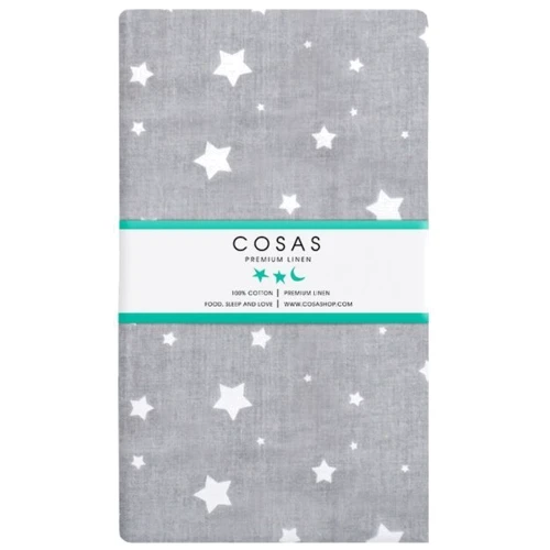 Набор простыней Cosas White/Starfall grey 120x60 см (4822052056851)