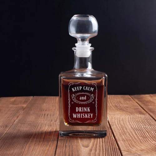 Графин BeriDari Keep calm and drink whiskey 500 мл (37895)
