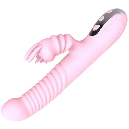 Вибратор с ротацией и толчками BOSS G Spot Thrusting Vibrator Elisa Pink