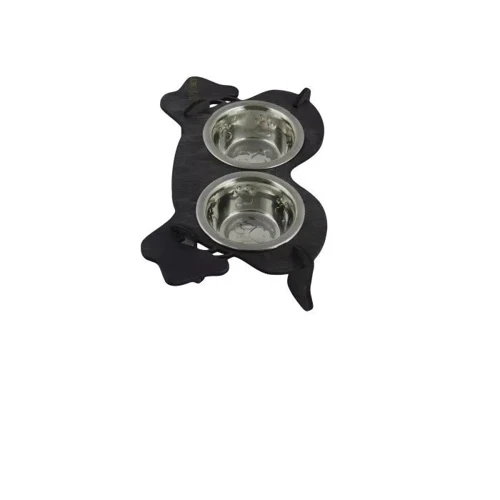 Миски на подставке Lucky Pet Dog 2x200 мл 32x19x8 см черные (4820224213590): Тип Миски